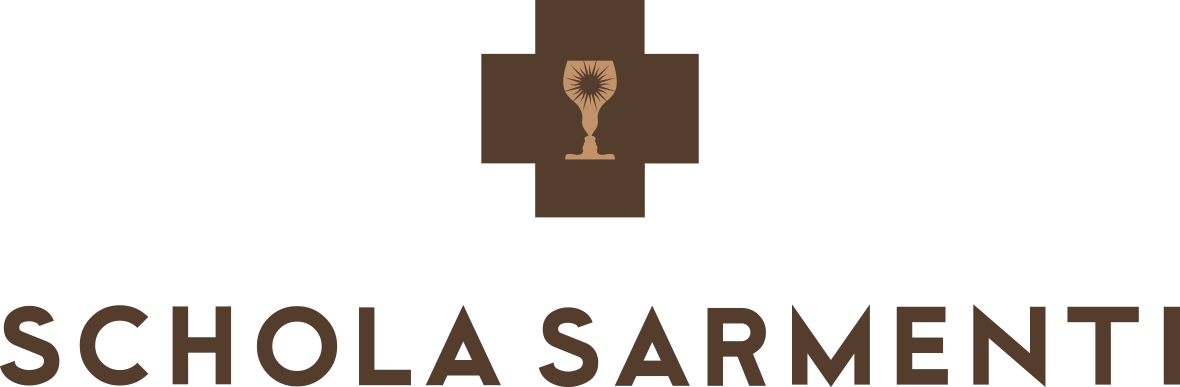 Logo Schola Sarmenti - rượu vang chén thánh